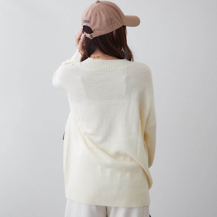 【Web限定】デニムポケットVカーディガン | RMAF　NICE CLAUP / OLIVE des OLIVE | 詳細画像13 