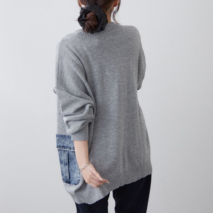 【Web限定】デニムポケットVカーディガン | RMAF　NICE CLAUP / OLIVE des OLIVE | 詳細画像21 