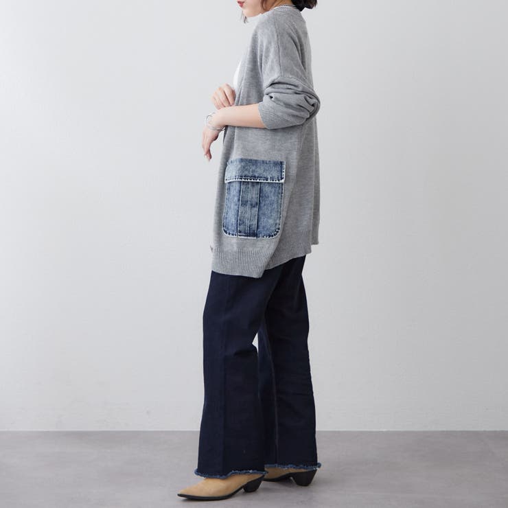 【Web限定】デニムポケットVカーディガン | RMAF　NICE CLAUP / OLIVE des OLIVE | 詳細画像24 