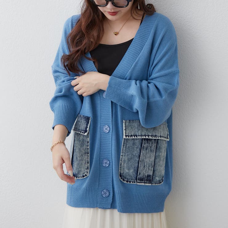 【Web限定】デニムポケットVカーディガン | RMAF　NICE CLAUP / OLIVE des OLIVE | 詳細画像27 