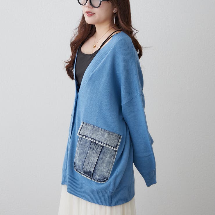 【Web限定】デニムポケットVカーディガン | RMAF　NICE CLAUP / OLIVE des OLIVE | 詳細画像28 