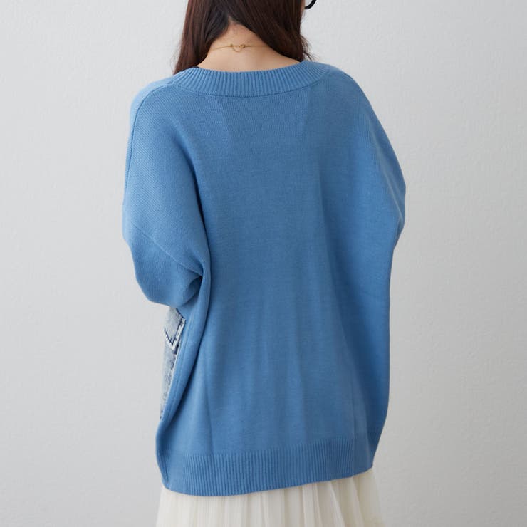 【Web限定】デニムポケットVカーディガン | RMAF　NICE CLAUP / OLIVE des OLIVE | 詳細画像29 