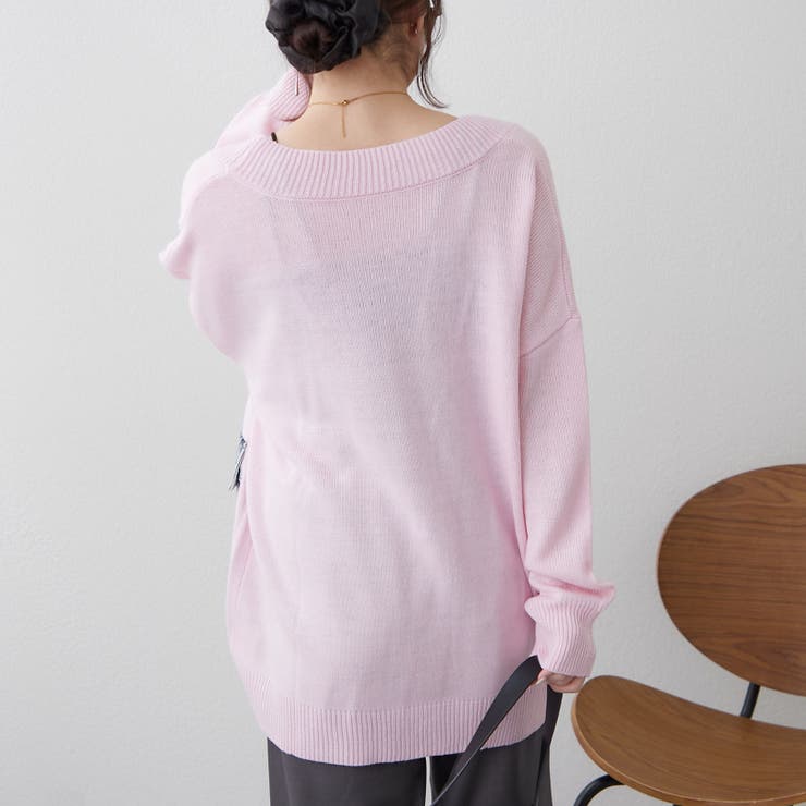 【Web限定】デニムポケットVカーディガン | RMAF　NICE CLAUP / OLIVE des OLIVE | 詳細画像6 