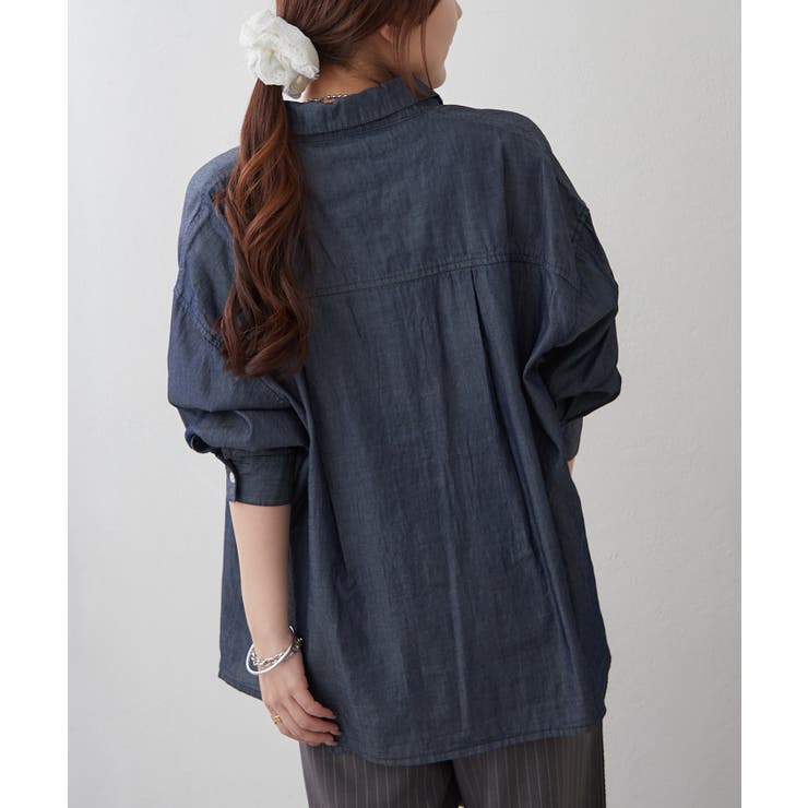 【Web限定】シアーデニムシャツ | RMAF　NICE CLAUP / OLIVE des OLIVE | 詳細画像9 
