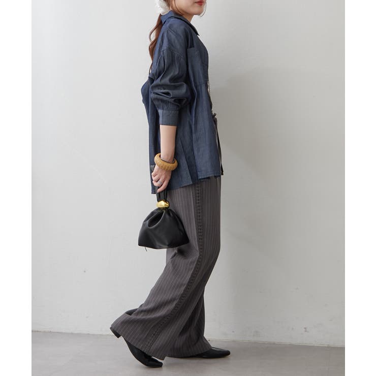 【Web限定】シアーデニムシャツ | RMAF　NICE CLAUP / OLIVE des OLIVE | 詳細画像13 
