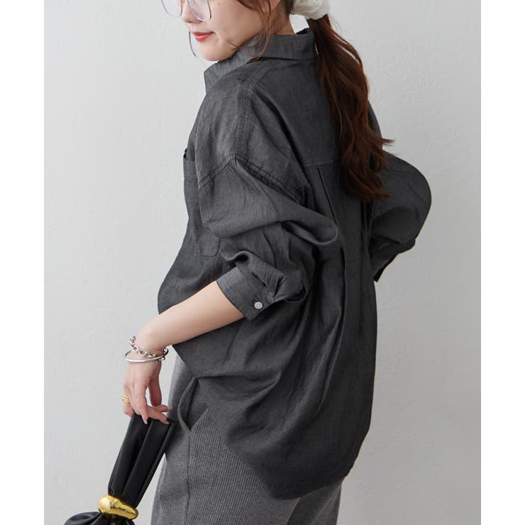 【Web限定】シアーデニムシャツ | RMAF　NICE CLAUP / OLIVE des OLIVE | 詳細画像17 