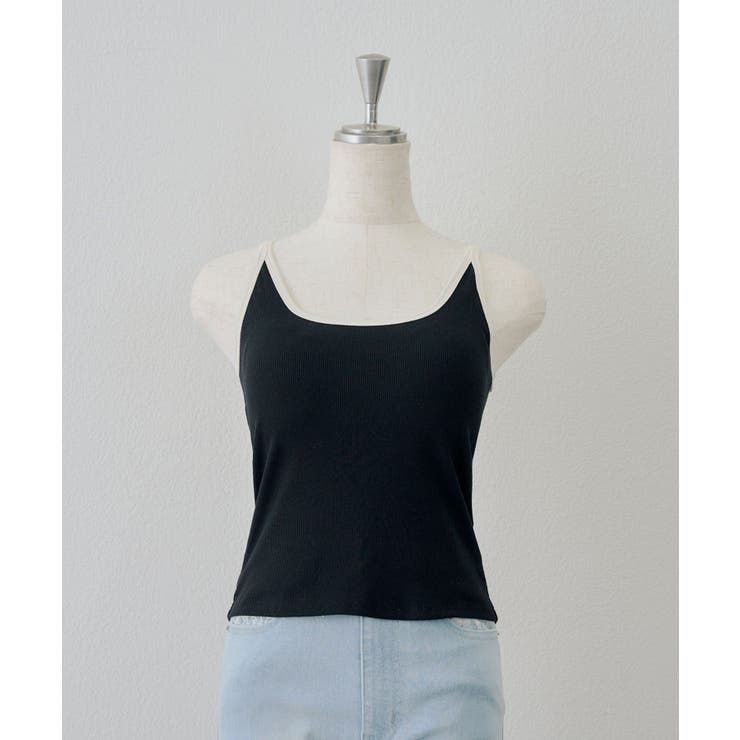 配色ブラトップ | NICE CLAUP / OLIVE des OLIVE　OUTLET | 詳細画像1 