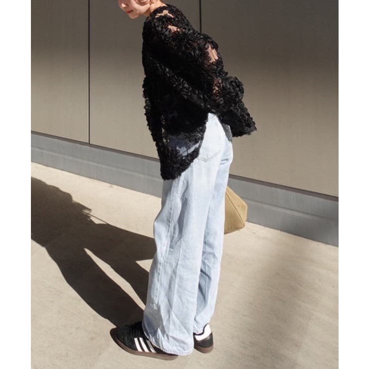 花柄チュールパフ長袖ブラウス | RMAF　NICE CLAUP / OLIVE des OLIVE | 詳細画像14 