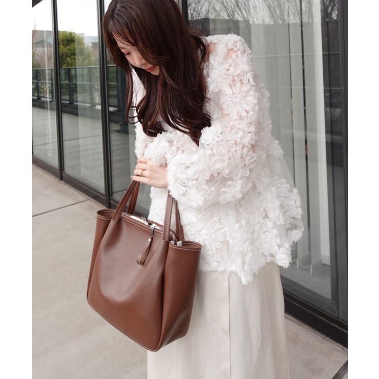 花柄チュールパフ長袖ブラウス | RMAF　NICE CLAUP / OLIVE des OLIVE | 詳細画像4 