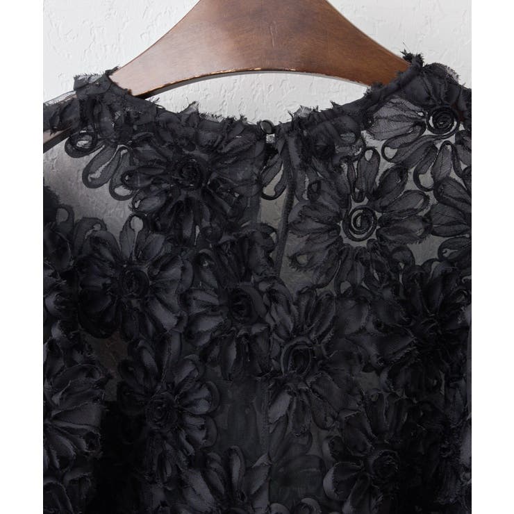 花柄チュールパフ長袖ブラウス | RMAF　NICE CLAUP / OLIVE des OLIVE | 詳細画像23 