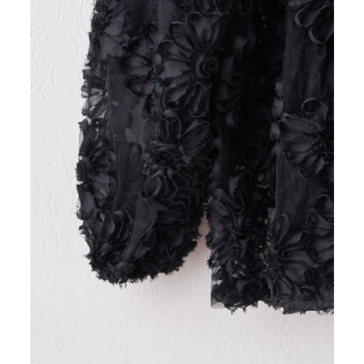 花柄チュールパフ長袖ブラウス | RMAF　NICE CLAUP / OLIVE des OLIVE | 詳細画像24 