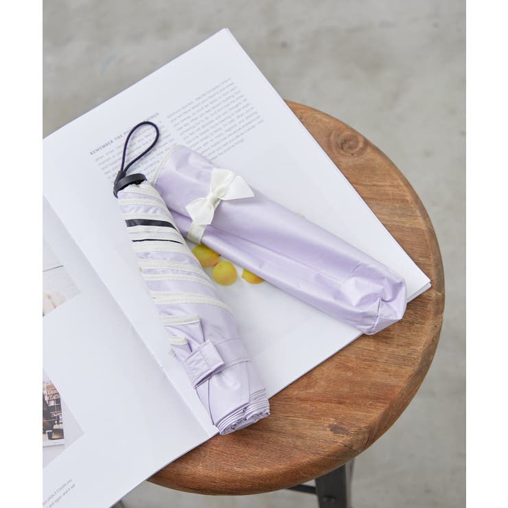 パープル | スーパーライトリボン 折り畳み傘 | RMAF　NICE CLAUP / OLIVE des OLIVE