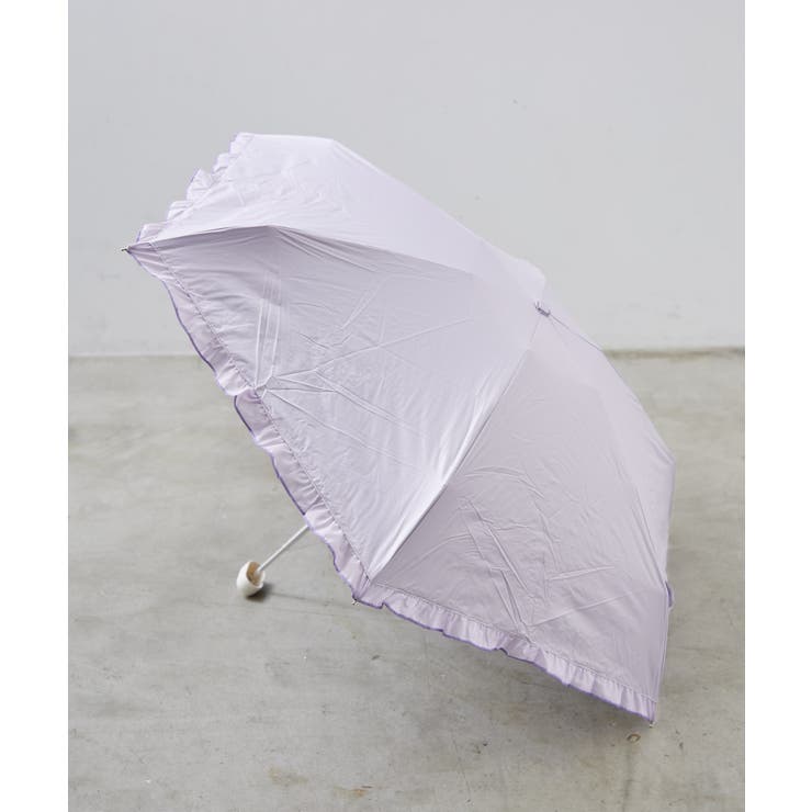 【晴雨兼用】フリル 折り畳み傘 | RMAF　NICE CLAUP / OLIVE des OLIVE | 詳細画像4 