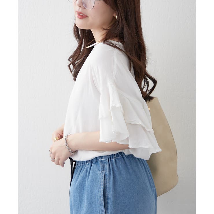 【NAO】袖フリルブラウス | RMAF　NICE CLAUP / OLIVE des OLIVE | 詳細画像5 