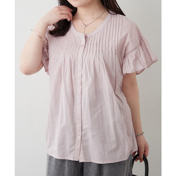 【NAO】袖フリルピンタックブラウス | RMAF　NICE CLAUP / OLIVE des OLIVE | 詳細画像2 