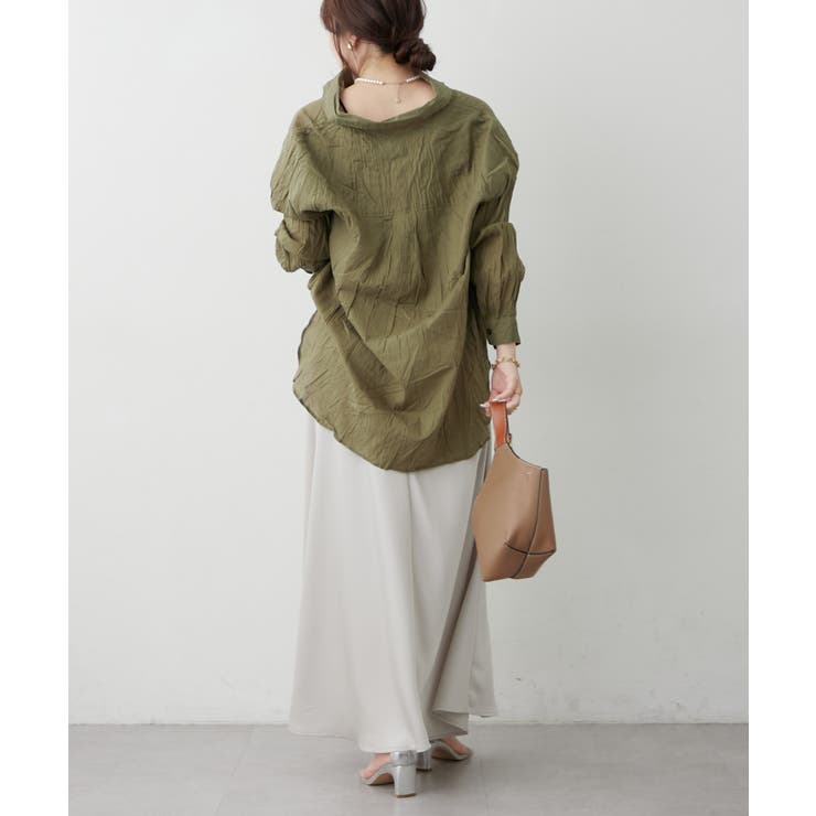 【NAO】クインクル加工シャツ | RMAF　NICE CLAUP / OLIVE des OLIVE | 詳細画像9 