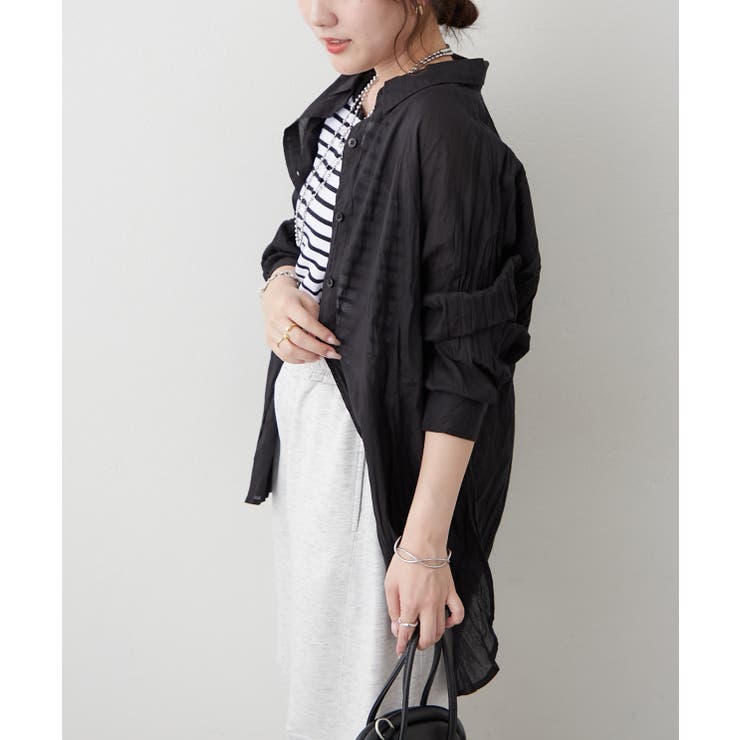 【NAO】クインクル加工シャツ | RMAF　NICE CLAUP / OLIVE des OLIVE | 詳細画像12 
