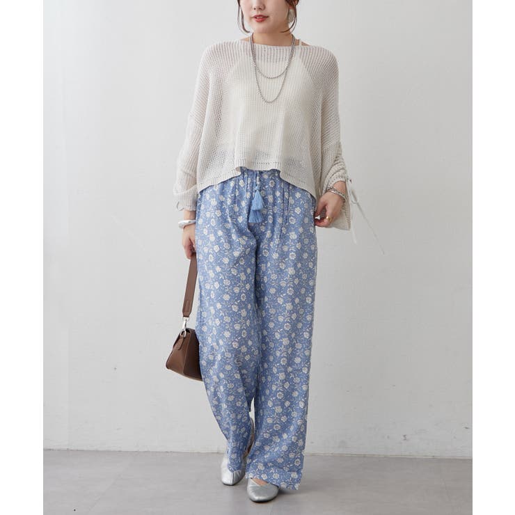 【NAO】アソート柄イージーパンツ | RMAF　NICE CLAUP / OLIVE des OLIVE | 詳細画像14 