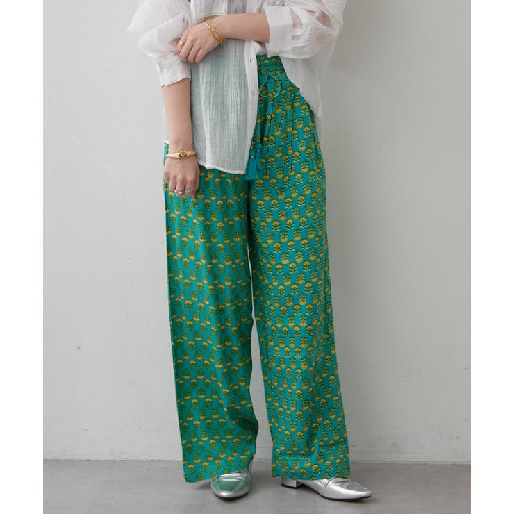 【NAO】アソート柄イージーパンツ | RMAF　NICE CLAUP / OLIVE des OLIVE | 詳細画像17 