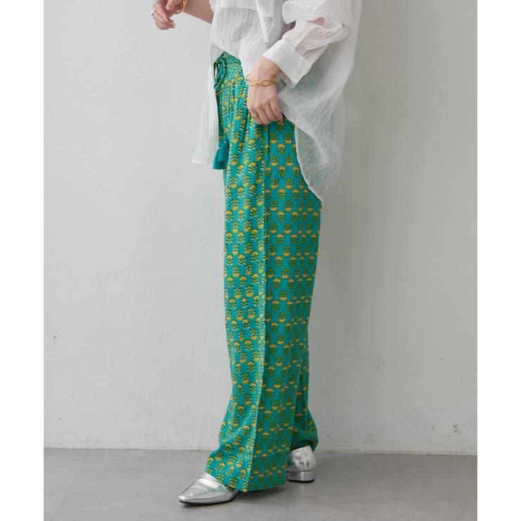 【NAO】アソート柄イージーパンツ | RMAF　NICE CLAUP / OLIVE des OLIVE | 詳細画像18 