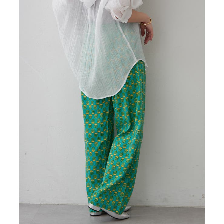 【NAO】アソート柄イージーパンツ | RMAF　NICE CLAUP / OLIVE des OLIVE | 詳細画像20 