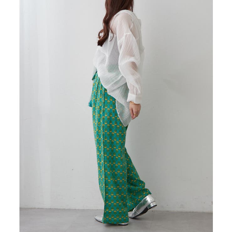 【NAO】アソート柄イージーパンツ | RMAF　NICE CLAUP / OLIVE des OLIVE | 詳細画像23 