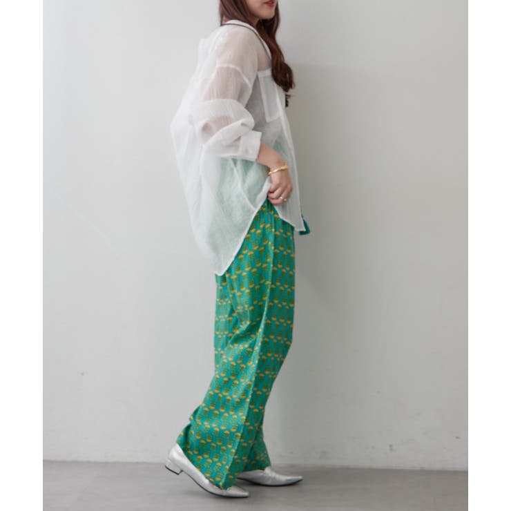 【NAO】アソート柄イージーパンツ | RMAF　NICE CLAUP / OLIVE des OLIVE | 詳細画像25 