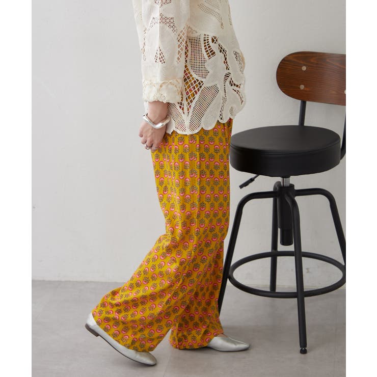 【NAO】アソート柄イージーパンツ | RMAF　NICE CLAUP / OLIVE des OLIVE | 詳細画像31 