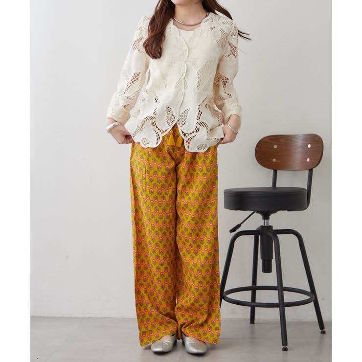 【NAO】アソート柄イージーパンツ | RMAF　NICE CLAUP / OLIVE des OLIVE | 詳細画像32 