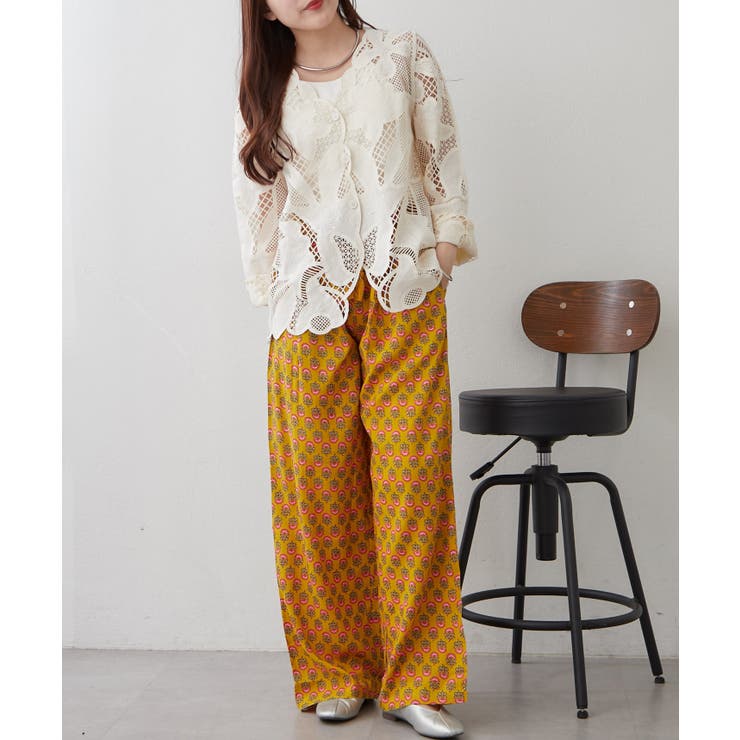 【NAO】アソート柄イージーパンツ | RMAF　NICE CLAUP / OLIVE des OLIVE | 詳細画像33 