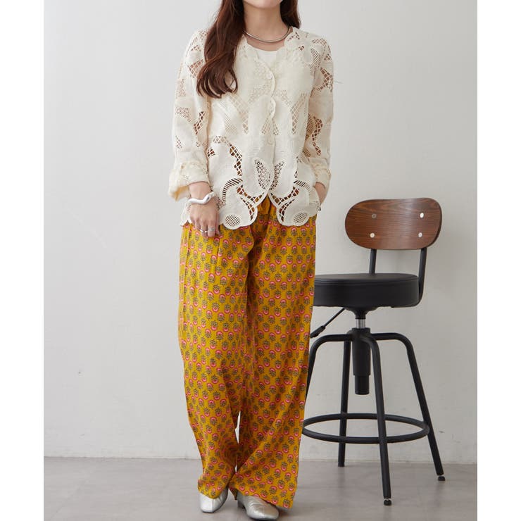 【NAO】アソート柄イージーパンツ | RMAF　NICE CLAUP / OLIVE des OLIVE | 詳細画像34 