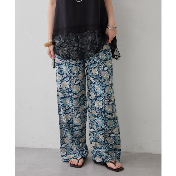 【NAO】アソート柄イージーパンツ | RMAF　NICE CLAUP / OLIVE des OLIVE | 詳細画像2 