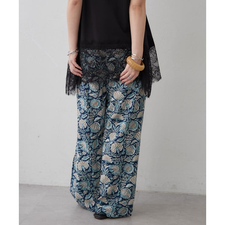 【NAO】アソート柄イージーパンツ | RMAF　NICE CLAUP / OLIVE des OLIVE | 詳細画像4 