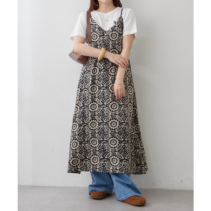 【NAO】アソート柄キャミワンピース | RMAF　NICE CLAUP / OLIVE des OLIVE | 詳細画像7 