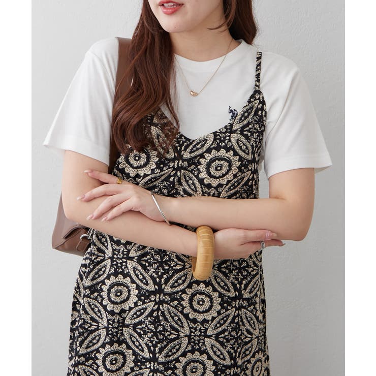 【NAO】アソート柄キャミワンピース | RMAF　NICE CLAUP / OLIVE des OLIVE | 詳細画像2 