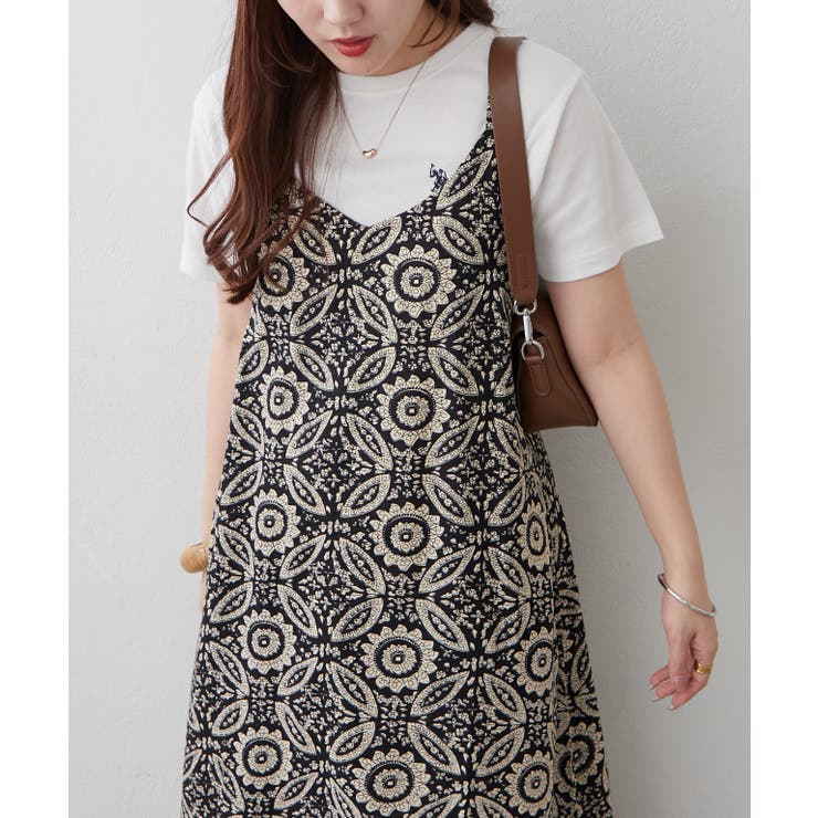 【NAO】アソート柄キャミワンピース | RMAF　NICE CLAUP / OLIVE des OLIVE | 詳細画像3 