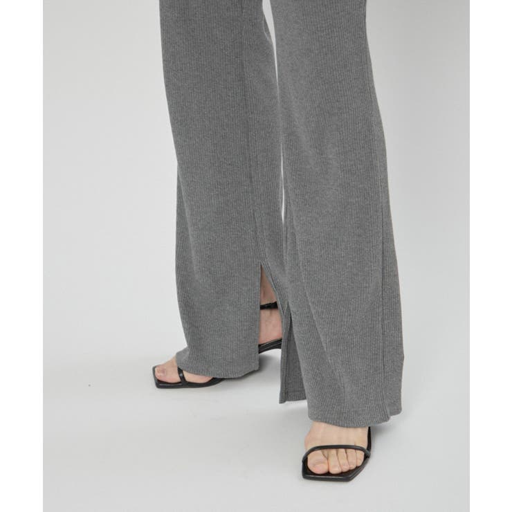 【nane】リブフレアパンツ | RMAF　NICE CLAUP / OLIVE des OLIVE | 詳細画像8 