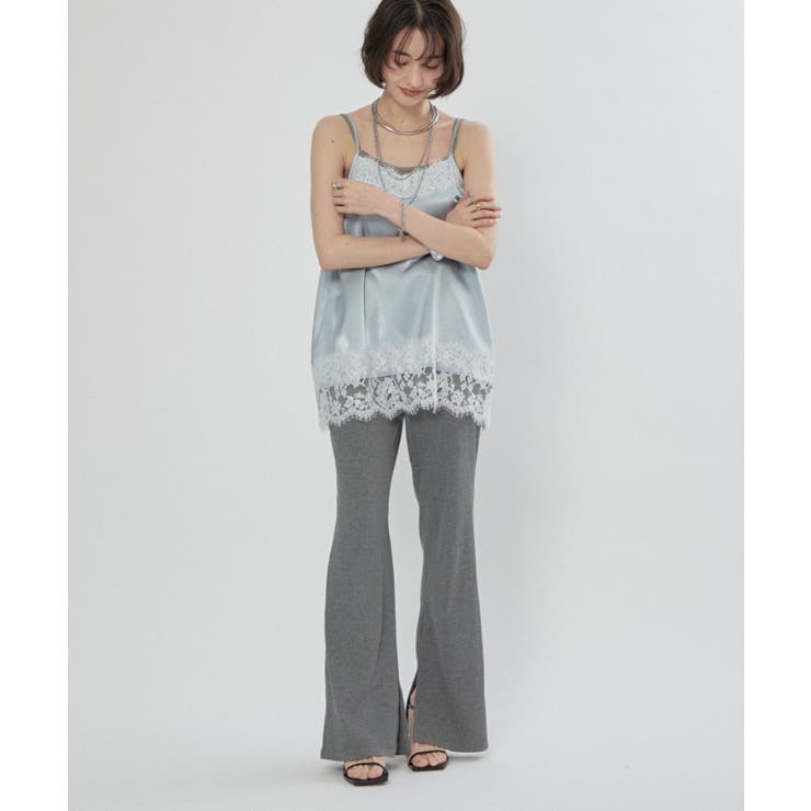 【nane】リブフレアパンツ | RMAF　NICE CLAUP / OLIVE des OLIVE | 詳細画像9 