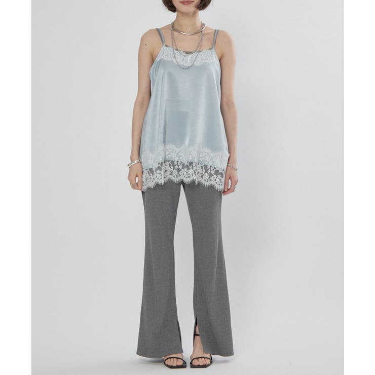 【nane】リブフレアパンツ | RMAF　NICE CLAUP / OLIVE des OLIVE | 詳細画像10 