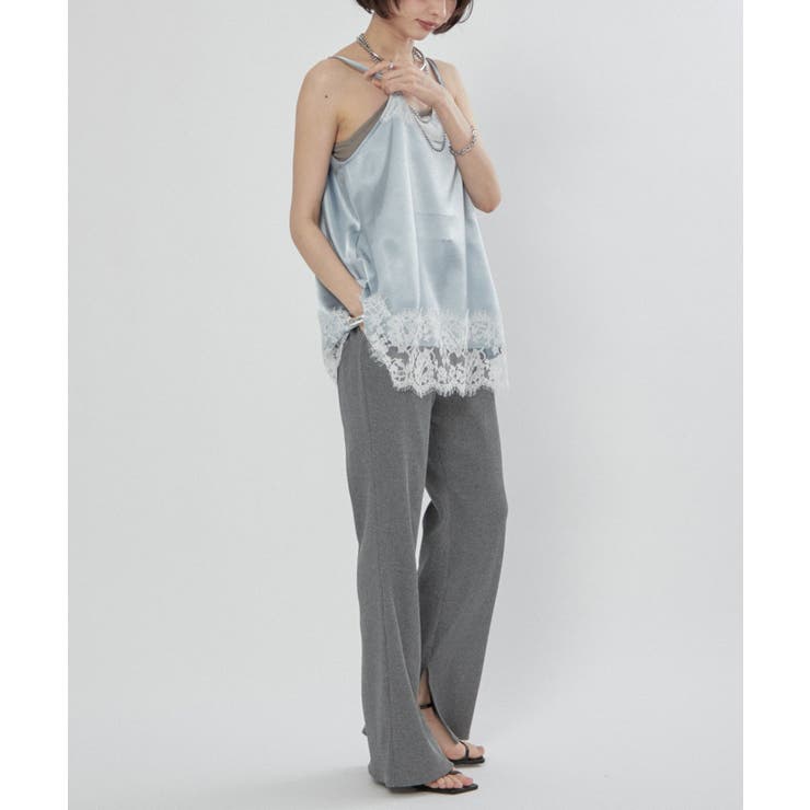 【nane】リブフレアパンツ | RMAF　NICE CLAUP / OLIVE des OLIVE | 詳細画像12 