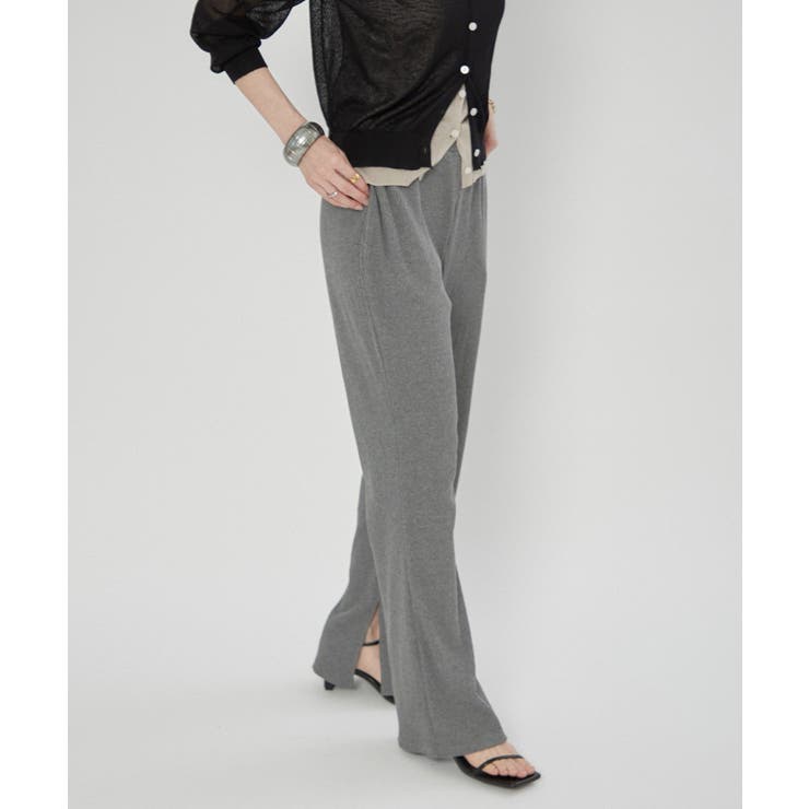 【nane】リブフレアパンツ | RMAF　NICE CLAUP / OLIVE des OLIVE | 詳細画像13 