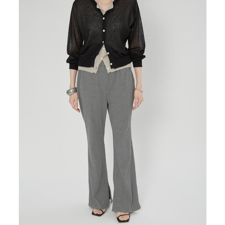 【nane】リブフレアパンツ | RMAF　NICE CLAUP / OLIVE des OLIVE | 詳細画像14 