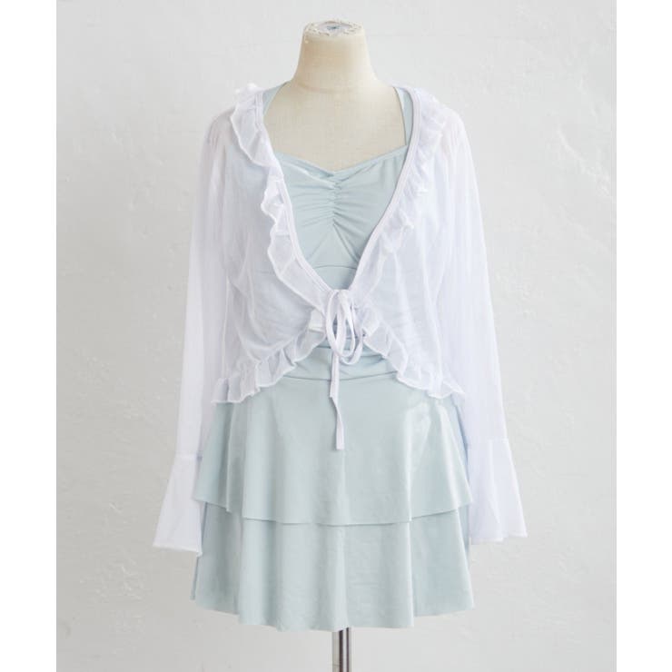 サックス | 【フリルボレロセット】ワンピース水着 | RMAF　NICE CLAUP / OLIVE des OLIVE