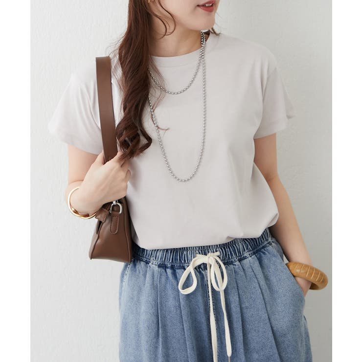 【NAO】5色展開 クルーネックTシャツ | RMAF　NICE CLAUP / OLIVE des OLIVE | 詳細画像4 