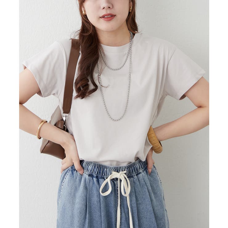 【NAO】5色展開 クルーネックTシャツ | RMAF　NICE CLAUP / OLIVE des OLIVE | 詳細画像5 