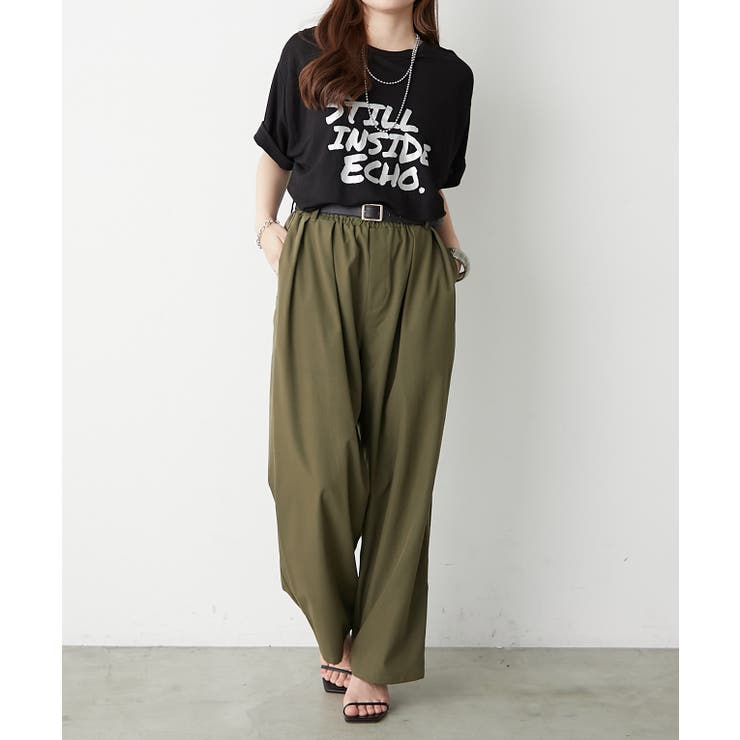 箔ロゴプリントTシャツ | RMAF　NICE CLAUP / OLIVE des OLIVE | 詳細画像19 