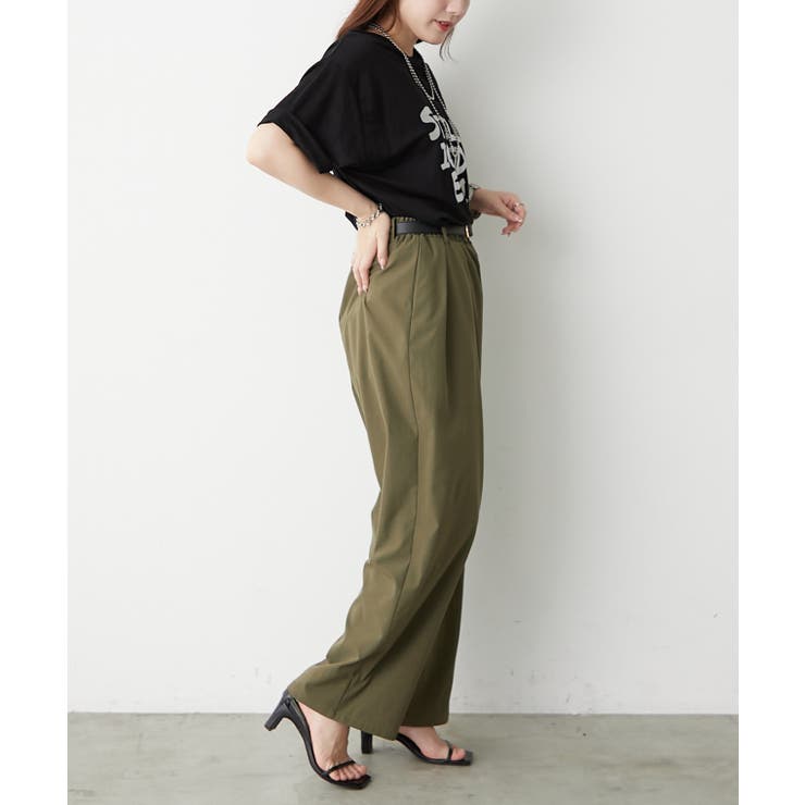 箔ロゴプリントTシャツ | RMAF　NICE CLAUP / OLIVE des OLIVE | 詳細画像21 