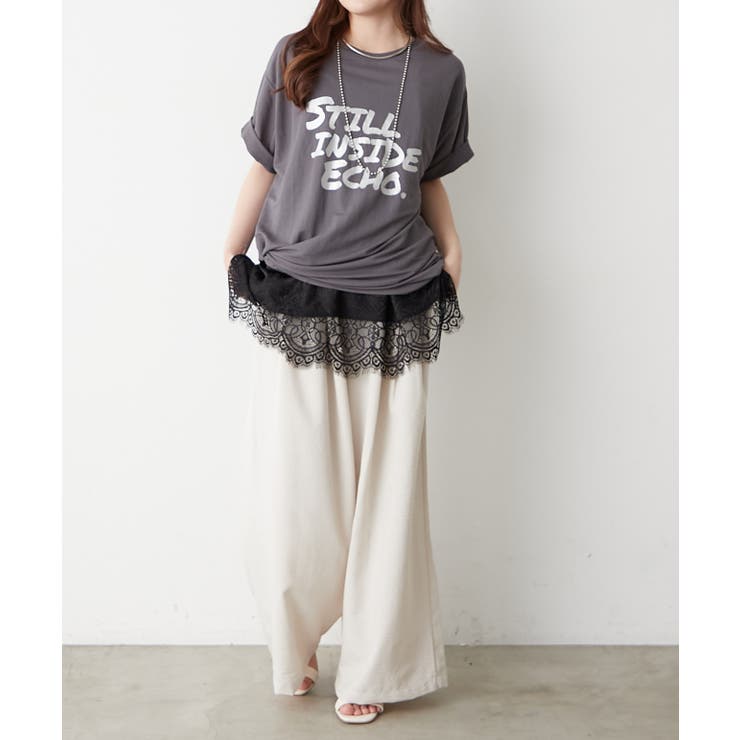 箔ロゴプリントTシャツ | RMAF　NICE CLAUP / OLIVE des OLIVE | 詳細画像7 