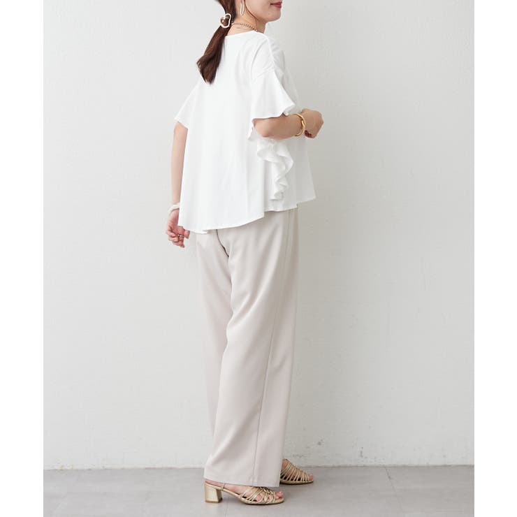 【Web限定】袖フレアーワイドTシャツ | RMAF　NICE CLAUP / OLIVE des OLIVE | 詳細画像13 