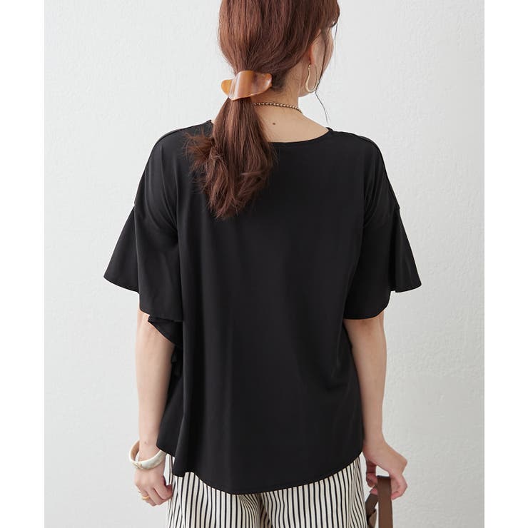 【Web限定】袖フレアーワイドTシャツ | RMAF　NICE CLAUP / OLIVE des OLIVE | 詳細画像5 